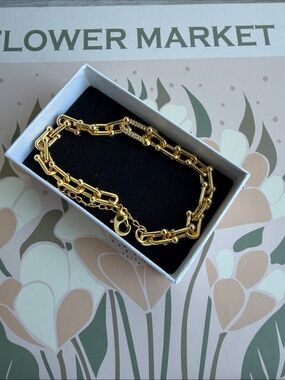 Gold Link Chain Bracelet